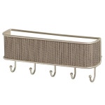  Home Furniture Key Rack Organizer for Entryway InterDesign Twillo Mail Letter Holder Bronze Kitchen Wall Mount kopa.or.kr