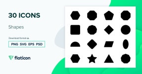 Shapes 아이콘 팩 | Solid | 30 .SVG 아이콘 Roundicons Premium 아티스트가 디자인한 30종의 무료 Shapes 아이콘