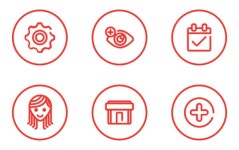 Digital 아이콘 패키지 | Outline | 12 .SVG 아이콘 Irvan Kurnianto 아티스트가 디자인한 12종의 무료 Digital 아이콘