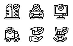 Valentine 아이콘 패키지 | Black outline | 20 .SVG 아이콘 maswan 아티스트가 디자인한 20종의 무료 Valentine 아이콘