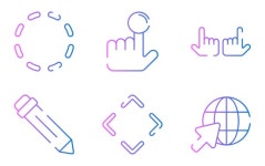 Online shop 아이콘 패키지 | Gradient outline | 100 .SVG 아이콘 Eycon Mart 아티스트가 디자인한 100종의 무료 Online shop 아이콘