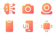 Hotel 아이콘 패키지 | Gradient fill | 50 .SVG 아이콘 Yudhi Restu 아티스트가 디자인한 50종의 무료 Hotel 아이콘