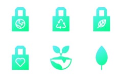 Eco 아이콘 패키지 | Gradient fill | 50 .SVG 아이콘 muhammad atho 아티스트가 디자인한 50종의 무료 Eco 아이콘