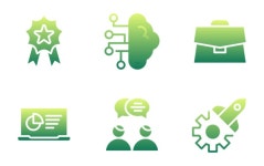 Coaching 아이콘 패키지 | Gradient fill | 20 .SVG 아이콘 mimumi 아티스트가 디자인한 20종의 무료 Coaching 아이콘