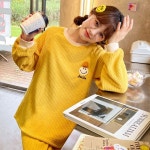 LF스퀘어 공식 온라인몰 [하프클럽/모스트]2268 해피스마일 여성 뽀글이 수면잠옷 파자마 세트 (2color)_P314363465