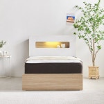 LF스퀘어 공식 온라인몰 [히트가구] F4764 LED 서랍형 수납침대 SS (메모리폼30T)