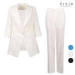 LF스퀘어 공식 온라인몰 [하프클럽/비비드시크릿가너]VIVID SET 여성 여름쿨스판 원버튼자켓+정장팬츠_P323051102