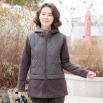 LF스퀘어 공식 온라인몰 J3108 패딩 레이어드 후드 점퍼