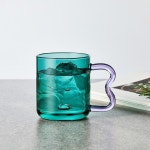 LF스퀘어 공식 온라인몰 모던하우스 봉봉 위글핸들 내열 유리머그(teal green) 370ml_GA0123030