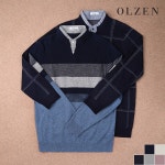 LF스퀘어 공식 온라인몰 [하프클럽/올젠]셔츠 레이어드 니트 I (ZOB4ER1307)_P347745515