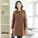LF스퀘어 공식 온라인몰 [하프클럽/조이마담]J3254 레터링 밴드 코트_P348274945