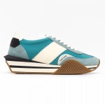 LF스퀘어 공식 온라인몰 (당일) 23FW 톰포드 로고 세이지 그린 화이트 남성 스니커즈 J1292LCL134N5E006