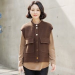 LF스퀘어 공식 온라인몰 [하프클럽/조이마담]J3259 골드버튼 베스트 조끼_P349028809