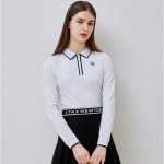 LF스퀘어 공식 온라인몰 [링스골프] 링스골프 S/S 여성 포인트라인 카라 티셔츠 L21C1TO058_WH