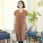 LF스퀘어 공식 온라인몰 [하프클럽/조이마담]J3304 더블포켓 롱 조끼 베스트_P355327900