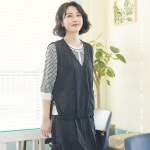 LF스퀘어 공식 온라인몰 [하프클럽/조이마담]J3303 더블포켓 밴딩 조끼 베스트_P355805309