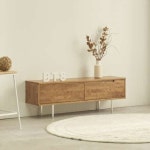 LF스퀘어 공식 온라인몰 아도라퍼니처 고무나무 서랍 거실장 1200