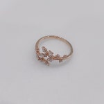LF스퀘어 공식 온라인몰 [스톤헨지] 14K 로즈 골드 Silhouette 여성 마퀴즈 꽃잎 싱글링 (T0011)