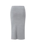LF스퀘어 공식 온라인몰 [조셉] 그레이 멜란지 실크혼방 밴딩스커트 JOSK1F121