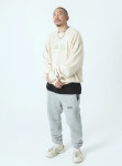 4XR LADC301 OG 로고 기모 맨투맨 - 탄 - 4XR