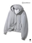 4XR 앨빈클로 베이직 크롭 투웨이 후드집업 AZH310 (2 COLOR) - 4XR