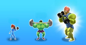 Download & Play Lifting Hero 3D: Gym Clicker on PC & Mac (Emulator)