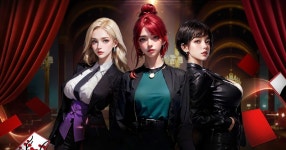 Download & Play 미녀 맞고 : 데이터가 필요없는 고스톱 게임 on PC & Mac (Emulator)