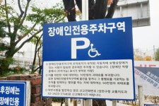 내가 먼저 와서 찜한 자리라구욧! 언제적 여성전용 주차장인지 모르겠습니다 - 트래피카