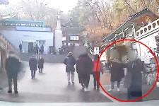 우리 아저씨 곧 온다니까요? 몸으로 주차자리 찜하는 역대급 아줌마 등장 - 트래피카