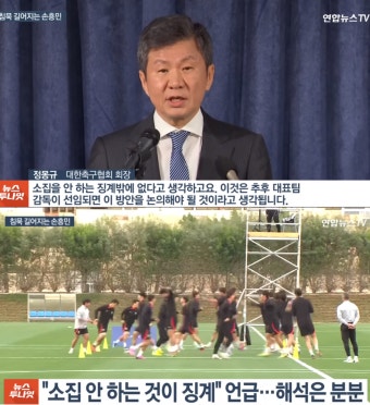 정몽규 축구협회장, 손흥민 징계 가능성에 누리꾼 반응은? < 이슈 < 연예 < 기사본문 - 오토트리뷴 