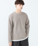 BEAMS HEART（ビームス ハート）フェイクレイヤー カノコ ダンボール ロング スリーブ Tシャツ（Tシャツ・カットソー カットソー）通販... 