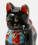 BEAMS JAPAN（ビームス ジャパン）【招き猫まつり2025】中外陶園 / 古瀬戸 招き猫 黒 左手 5号（インテリア インテリアアクセサリー）... 