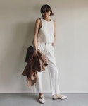 Demi-Luxe BEAMS（デミルクス ビームス）【別注】エディター坪田あさみ × woadblue / 2タック デニムパンツ（パンツ デニムパンツ）... 