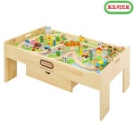                 토도리브로 원목기차101pcs+원목서랍형테이블 토도리브로 원목기차101pcs+원목서랍형테이블