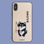                 아이폰 시로앤마로 정품 자수 케이스 - 낚시 시바[무료배송] 아이폰 시로앤마로 정품 자수 케이스 - 낚시 시바[무료배송]