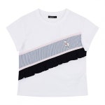                 [헤지스키즈] 여아 크롭 BOXY FIT 반팔 T HNM13TR68M_WT [헤지스키즈] 여아 크롭 BOXY FIT 반팔 T HNM13TR68M_WT