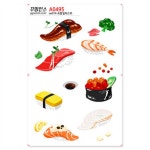                 [꾸밈인스] A0495-꾸밈인스스티커_초밥일러스트 [꾸밈인스] A0495-꾸밈인스스티커_초밥일러스트