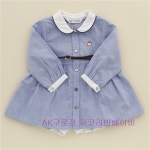                 [AK플라자][파코라반베이비] 심플OP PU1 55104 청블루 [AK플라자][파코라반베이비] 심플OP PU1 55104 청블루