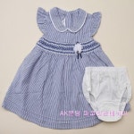                 [AK플라자][파코라반베이비] 캔디원피스 PU355107  블루 [AK플라자][파코라반베이비] 캔디원피스 PU355107  블루