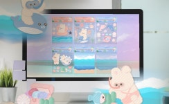 클래스101 | 템플릿 ・ 굿노트 스티커_올망이와 바다 친구들 SET | 라프레즐리 템플릿 ・ 굿노트 스티커_올망이와 바다 친구들 SET | 라프레즐리