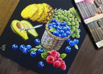 CLASS101 | 맛있는 그림 초크아트, 오일파스텔로 생동감 있게 그리기 맛있는 그림 초크아트, 오일파스텔로 생동감 있게 그리기 | 카페속의미술관
