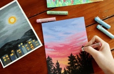 CLASS101 | 오일파스텔로 담아내는 빛과 하늘의 시간 오일파스텔로 담아내는 빛과 하늘의 시간 | 유수지