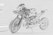 테크닉 42036 Street Motorcycle~ 한번 그려봤습니다 : 클리앙