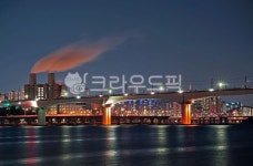 당산철교, 당인리발전소, 아파트, 건물, 한강, 사진,이미지,일러스트,캘리그라피 - Deep bLUE작가 크라우드픽 - 저작권 걱정 없는 상업용 이미지