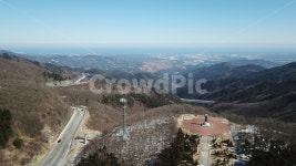 드론사진, 대관령, 옛대관령휴게소, 강릉시내, 대관령옛길, 사진,이미지,일러스트,캘리그라피 - 커피맨작가 크라우드픽 - 저작권 걱정 없는 상업용... 