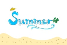 여름, summer, 손글씨, 영어, 캘리, 사진,이미지,일러스트,캘리그라피 - murmur작가 크라우드픽 - 저작권 걱정 없는 상업용 이미지