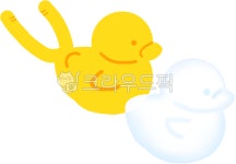 눈, 오리, 눈오리, 눈오리집게, 집게, 사진,이미지,일러스트,캘리그라피 - 챠밍이작가 크라우드픽 - 저작권 걱정 없는 상업용 이미지