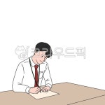 공부, 직장인, 회사원, 필기, 작성, 사진,이미지,일러스트,캘리그라피 - kamillust작가 크라우드픽 - 저작권 걱정 없는 상업용 이미지