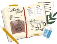 레시피북, 요리책, 요리, 레시피, 요리방법, 사진,이미지,일러스트,캘리그라피 - Cindy cat작가 크라우드픽 - 저작권 걱정 없는 상업용 이미지