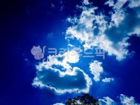 구름, 하얀구름, 뭉게구름, 햇살, 태양광선, 사진,이미지,일러스트,캘리그라피 - 파랑작가 크라우드픽 - 저작권 걱정 없는 상업용 이미지